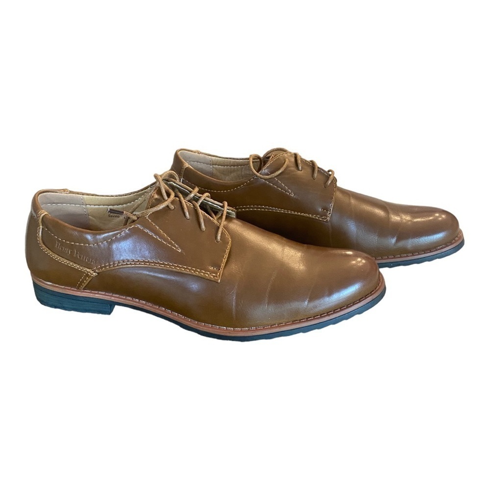 Henry Ferrera Collection Lace Up Brown Business Loafers size 13